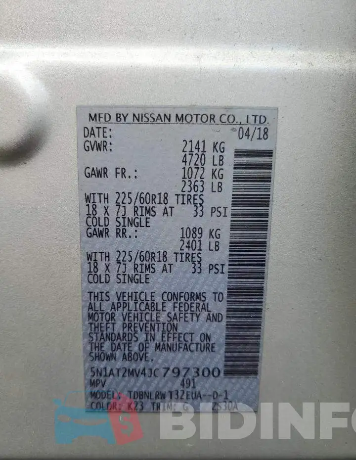 5N1AT2MV4JC797300 Photo# 13