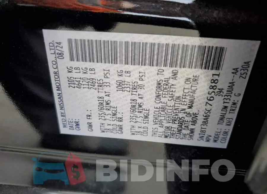 5N1BT3BA6SC765881 Photo# 14