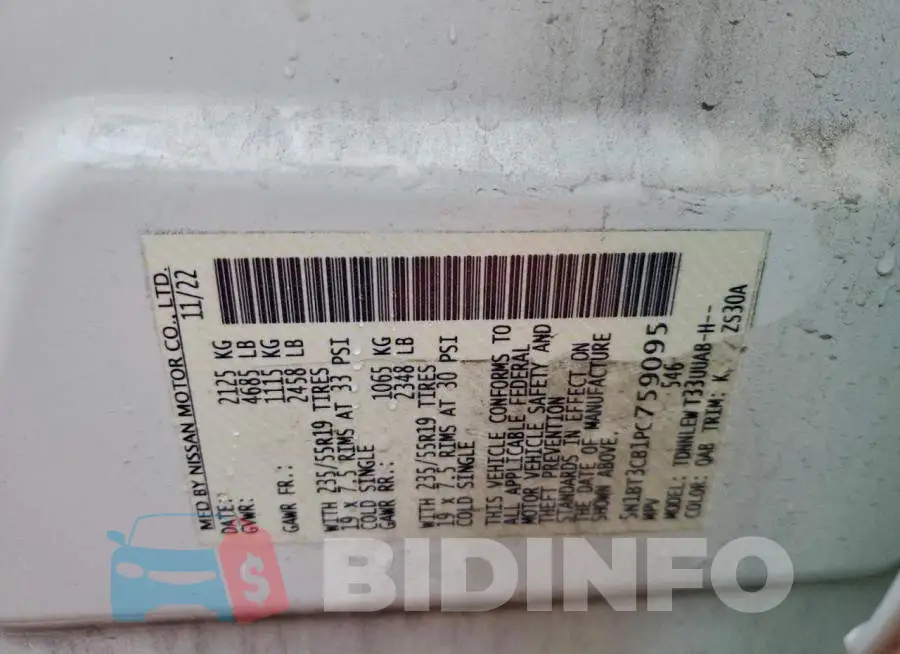 5N1BT3CB1PC759095 Photo# 12