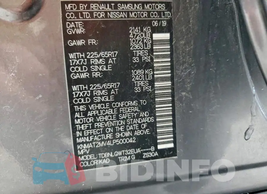 KNMAT2MV4LP500042 Photo# 14