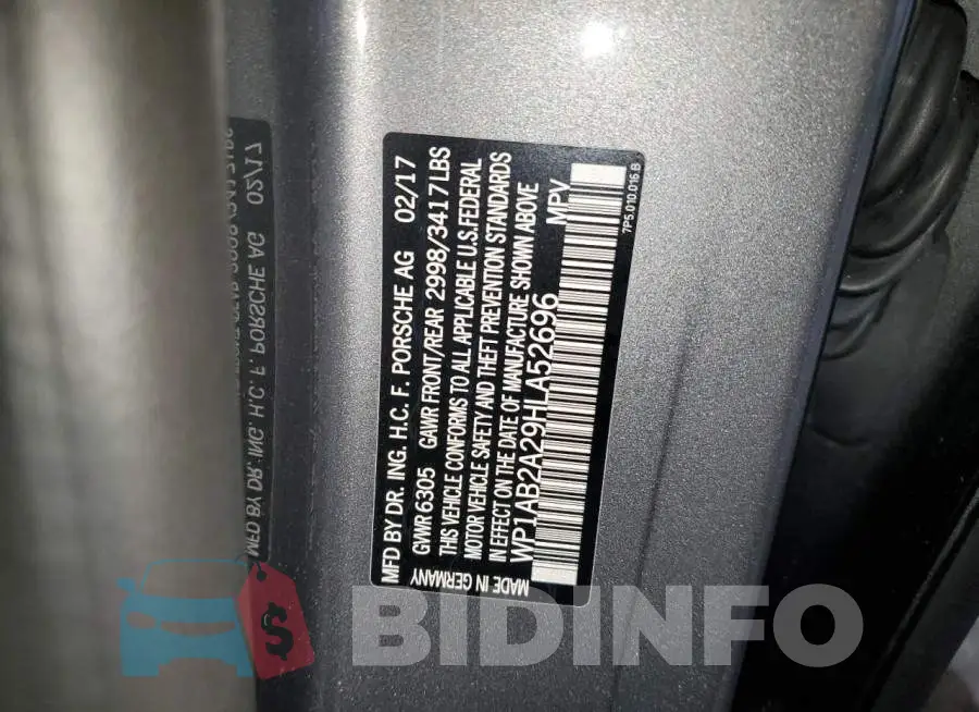 WP1AB2A29HLA52696 Photo# 13