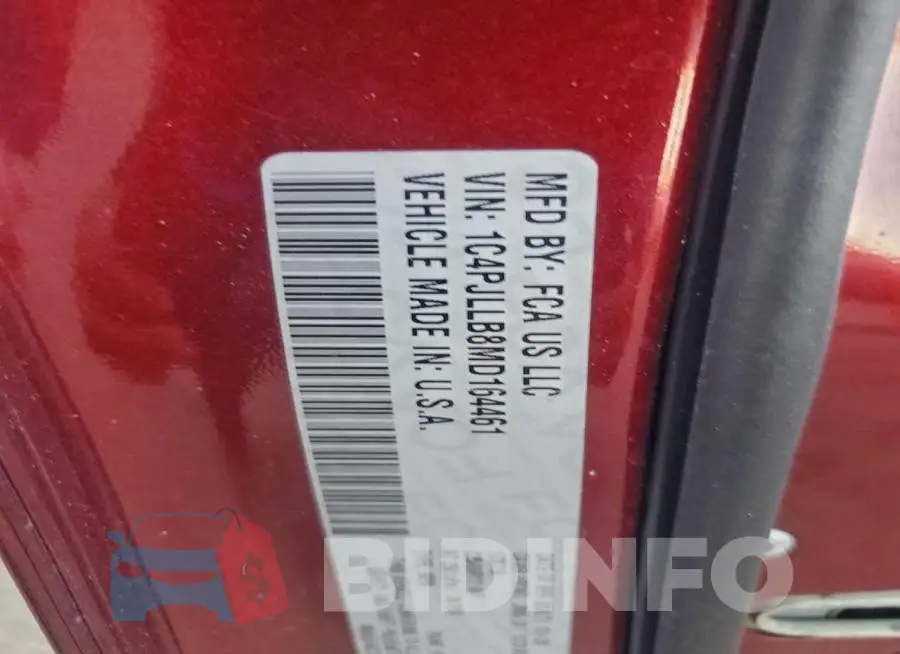 1C4PJLLB8MD164461 Photo# 12