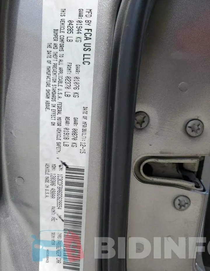 1C3CDFBA6GD629554 Photo# 12