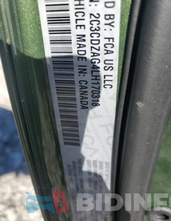 2C3CDZAG4LH170318 Photo# 12