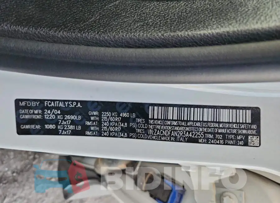 ZACNDFAN2R3A42255 Photo# 12