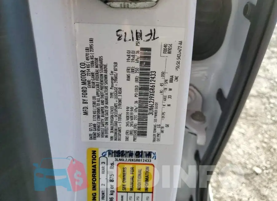 3LN6L2J9XGR612433 Photo# 12