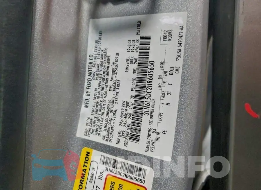 3LN6L5DC2HR605650 Photo# 12