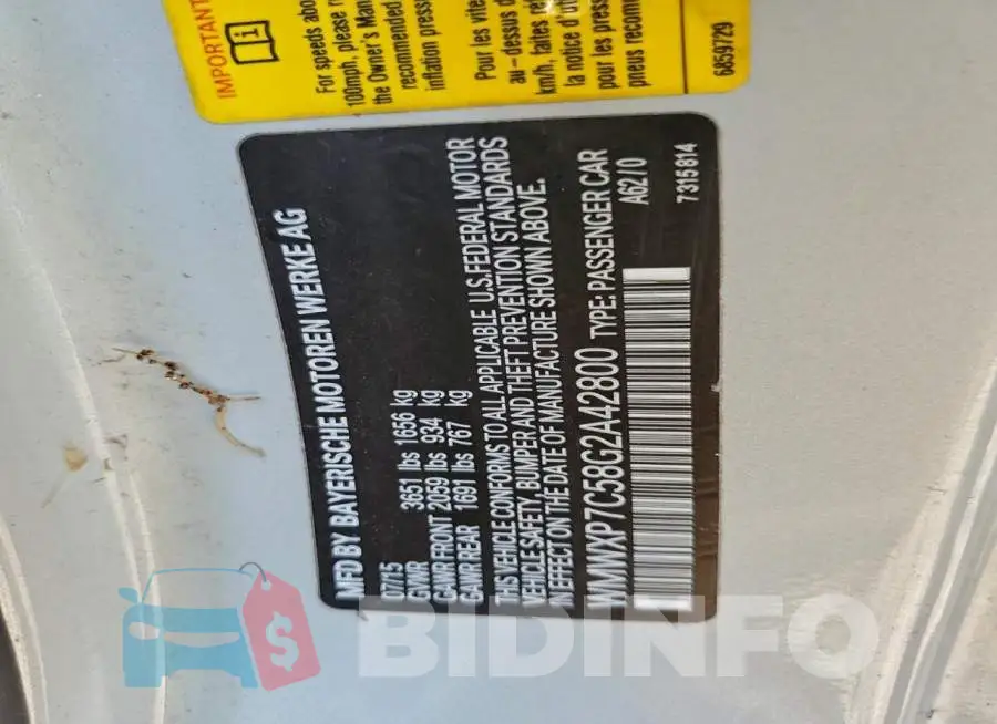 WMWXP7C58G2A42800 Photo# 12