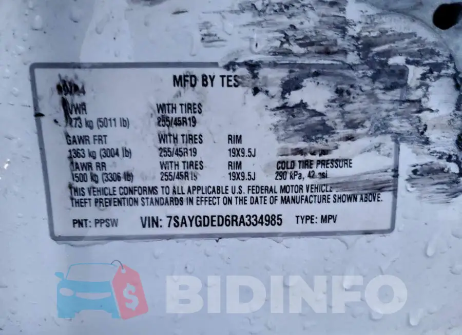 7SAYGDED6RA334985 Photo# 13