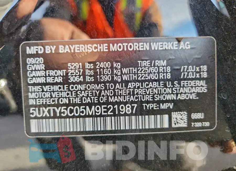 5UXTY5C05M9E21987 Photo# 14