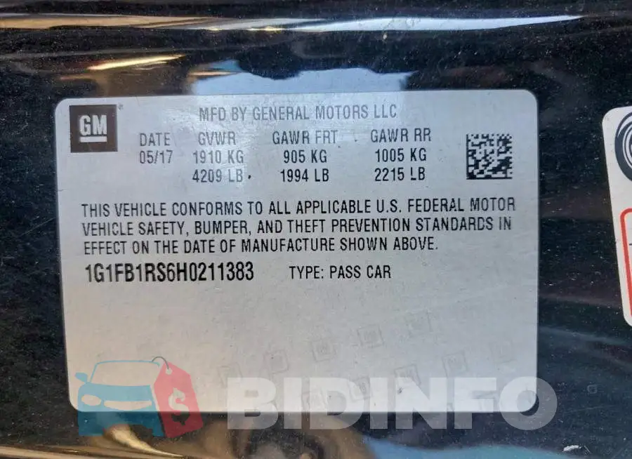 1G1FB1RS6H0211383 Photo# 12