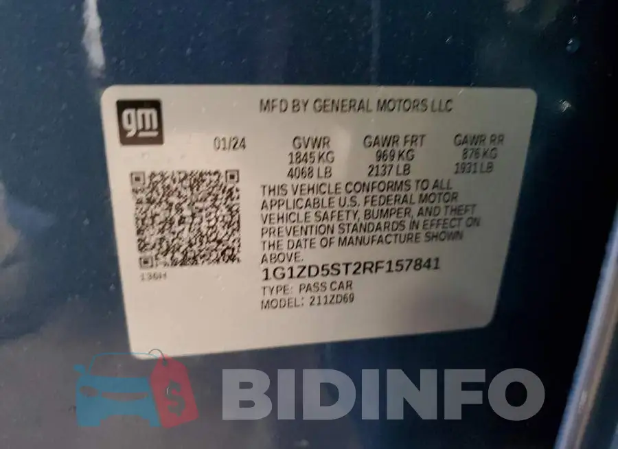 1G1ZD5ST2RF157841 Photo# 13