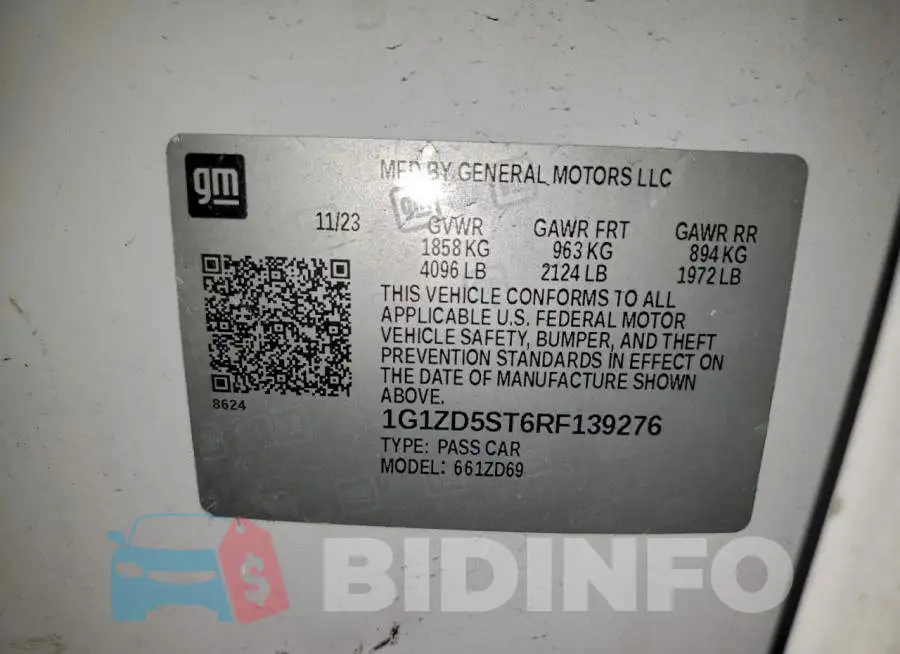 1G1ZD5ST6RF139276 Photo# 12