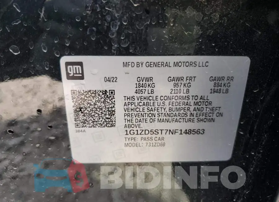 1G1ZD5ST7NF148563 Photo# 13