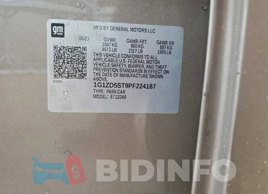1G1ZD5ST9PF224187 Photo# 12