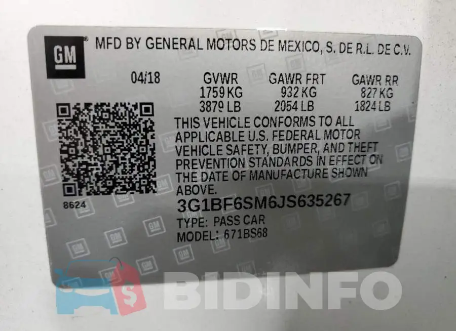 3G1BF6SM6JS635267 Photo# 12