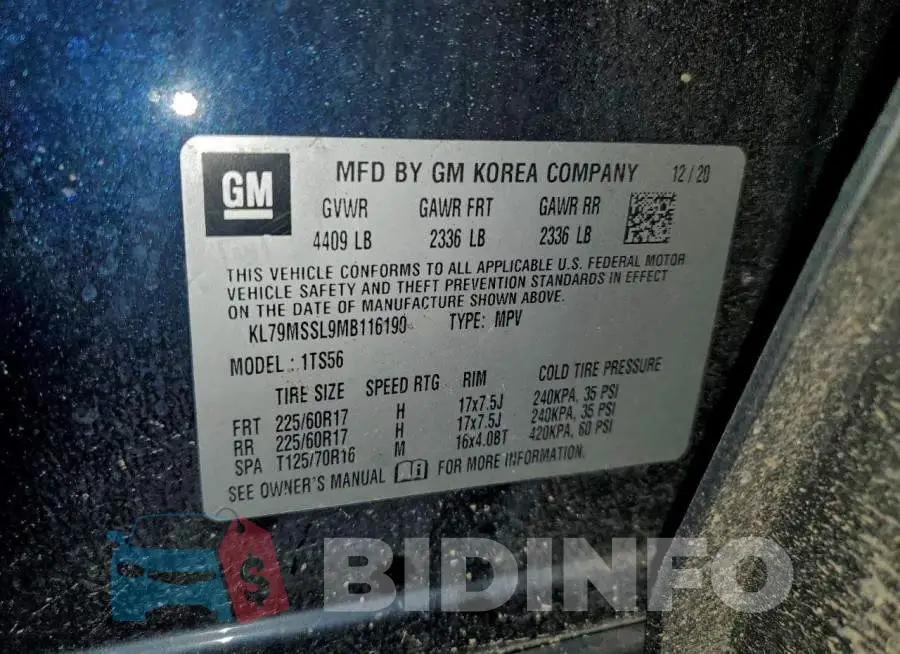 KL79MSSL9MB116190 Photo# 13