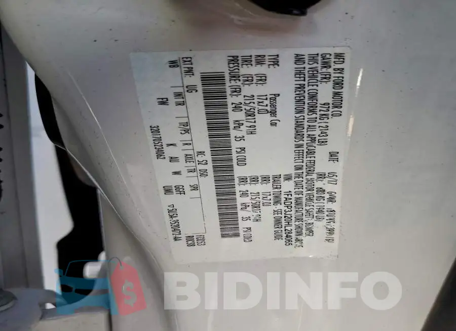 1FADP3J20HL284065 Photo# 12