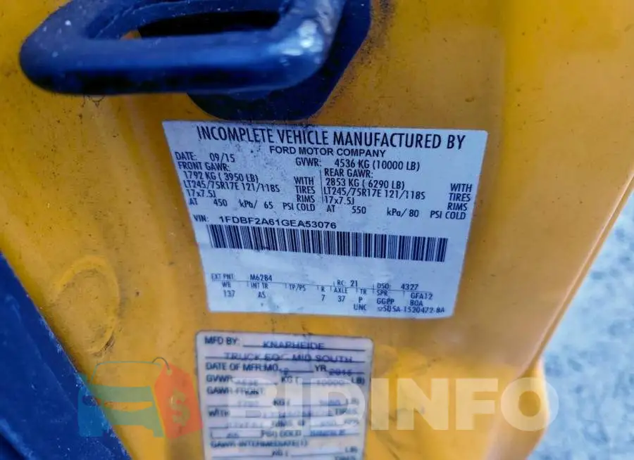 1FDBF2A61GEA53076 Photo# 12