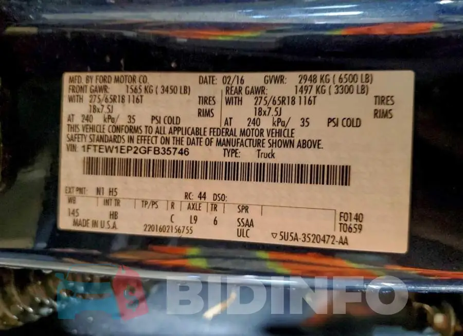1FTEW1EP2GFB35746 Photo# 12