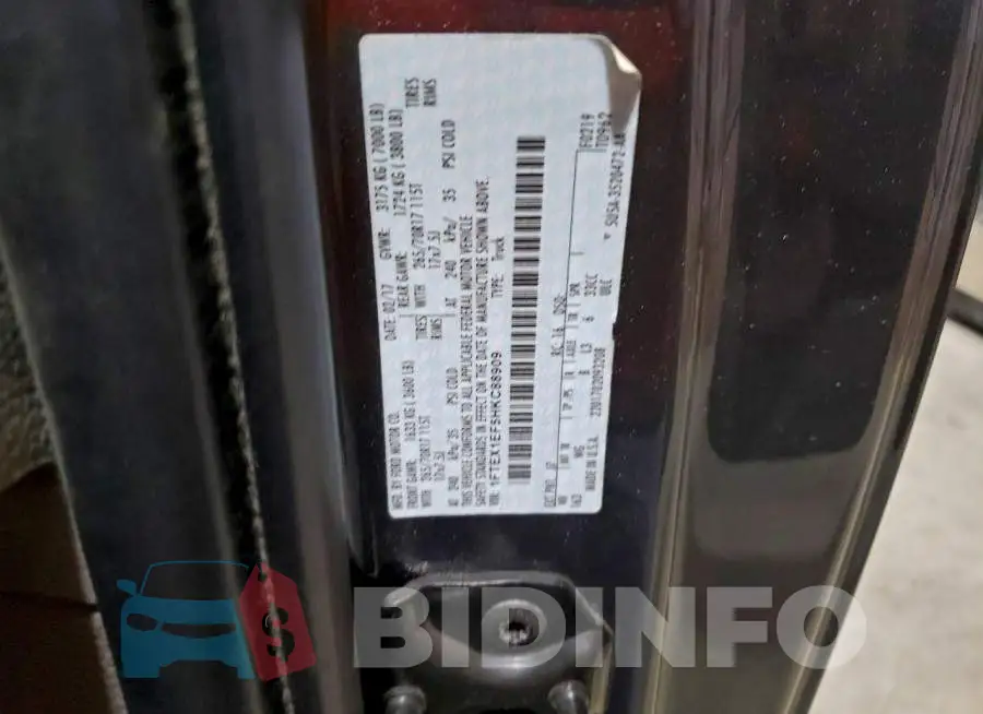 1FTEX1EF5HKC88909 Photo# 12