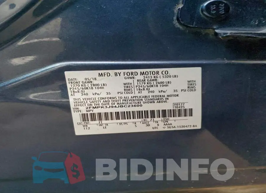 2FMPK3J94JBC23600 Photo# 13