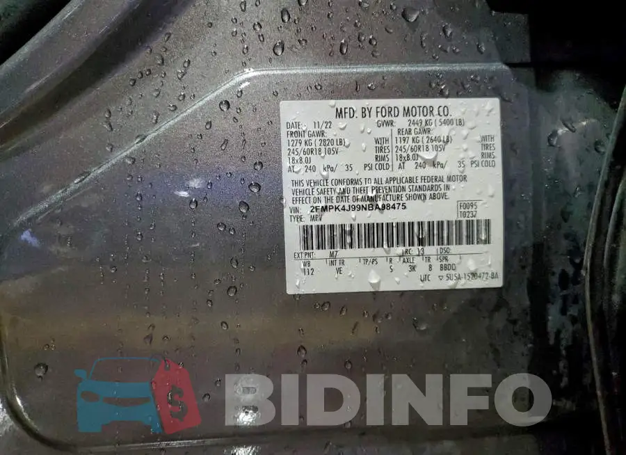 2FMPK4J99NBA98475 Photo# 14