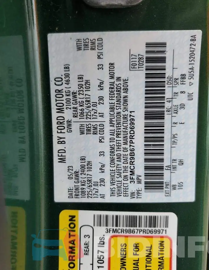 3FMCR9B67PRD69971 Photo# 12
