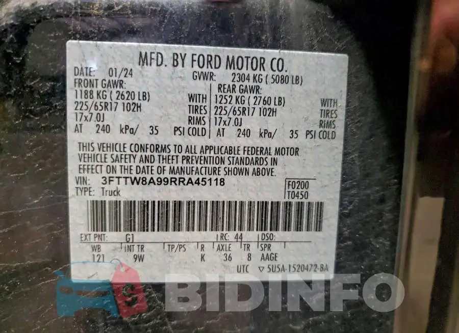 3FTTW8A99RRA45118 Photo# 12