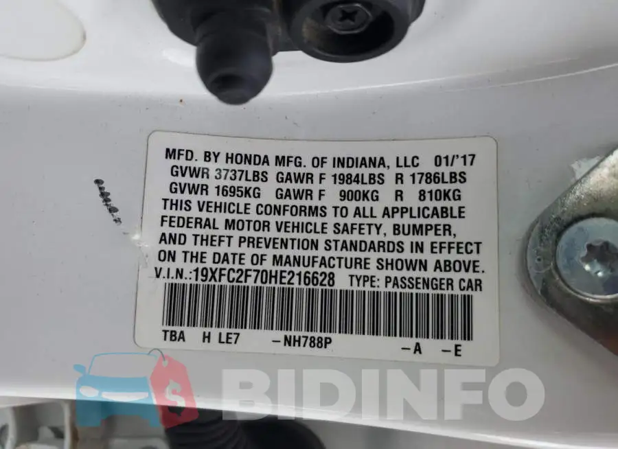 19XFC2F70HE216628 Photo# 12