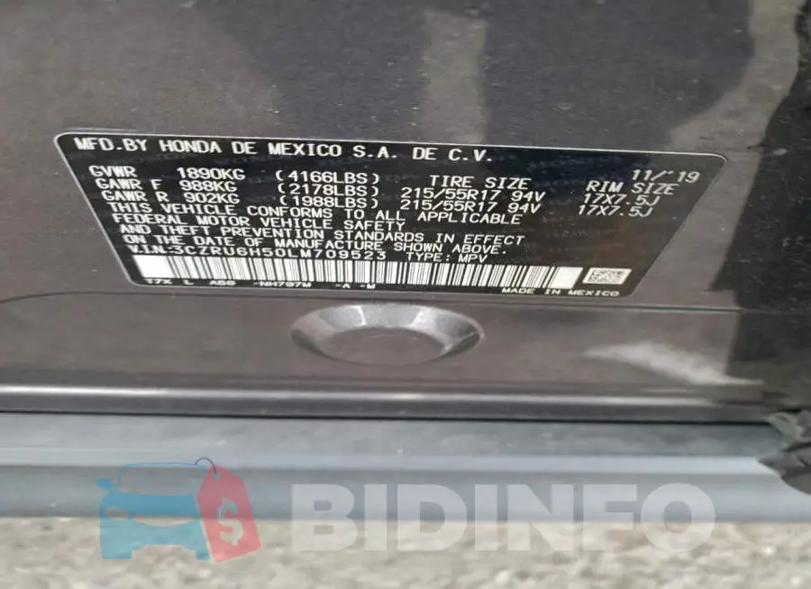 3CZRU6H50LM709523 Photo# 13
