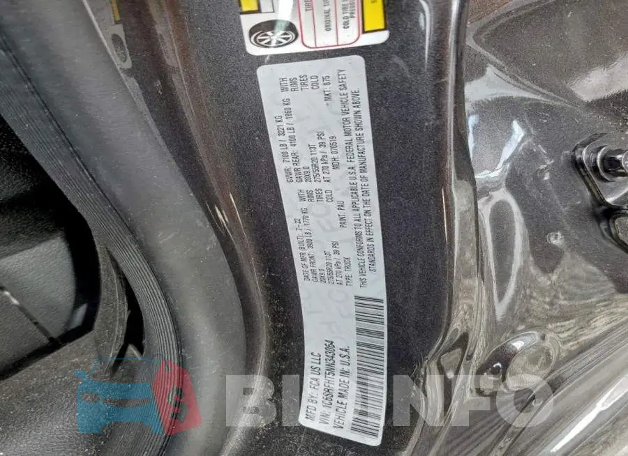 1C6SRFHT5NN343064 Photo# 13