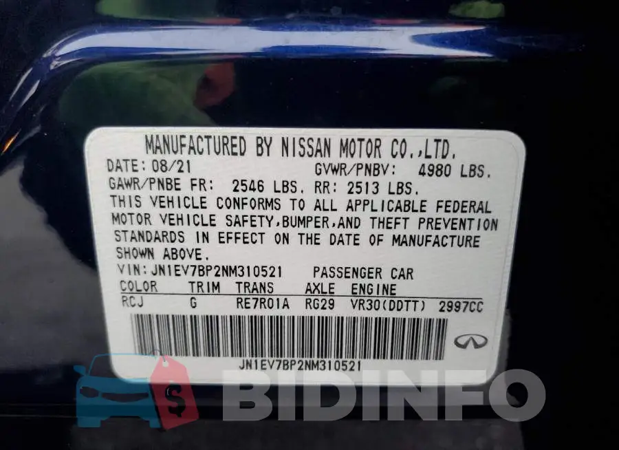 JN1EV7BP2NM310521 Photo# 12
