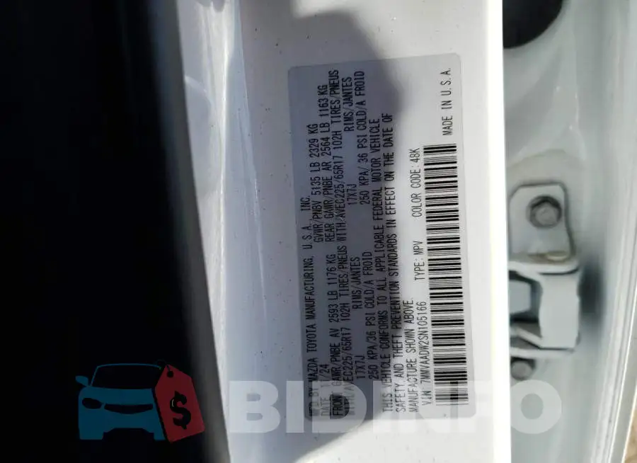 7MMVAADW2SN105166 Photo# 13