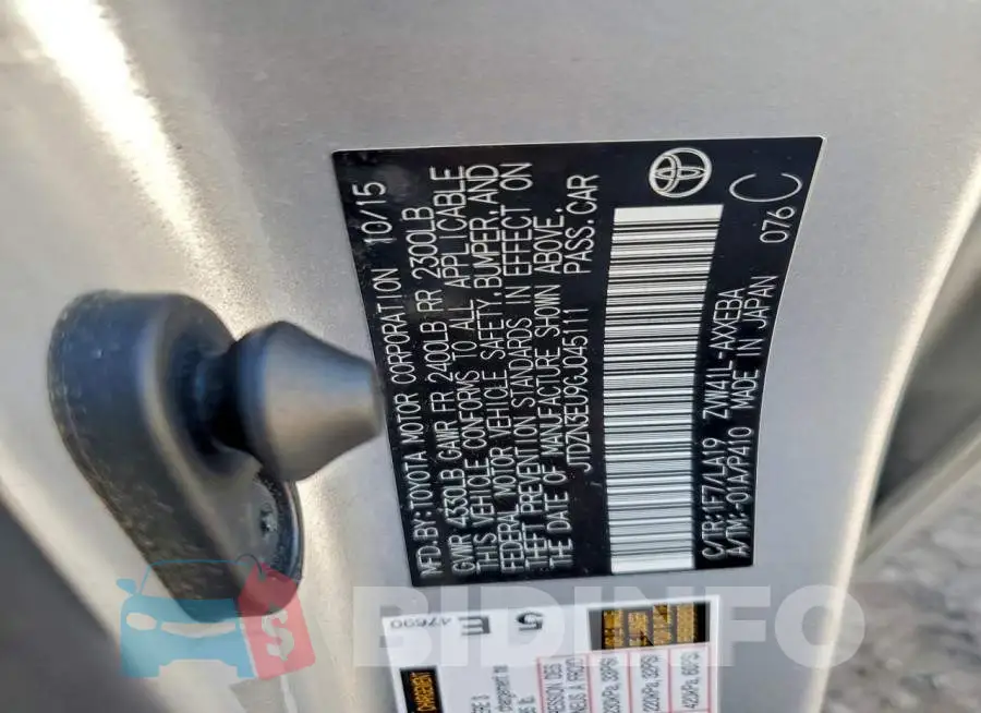 JTDZN3EU9GJ045111 Photo# 12