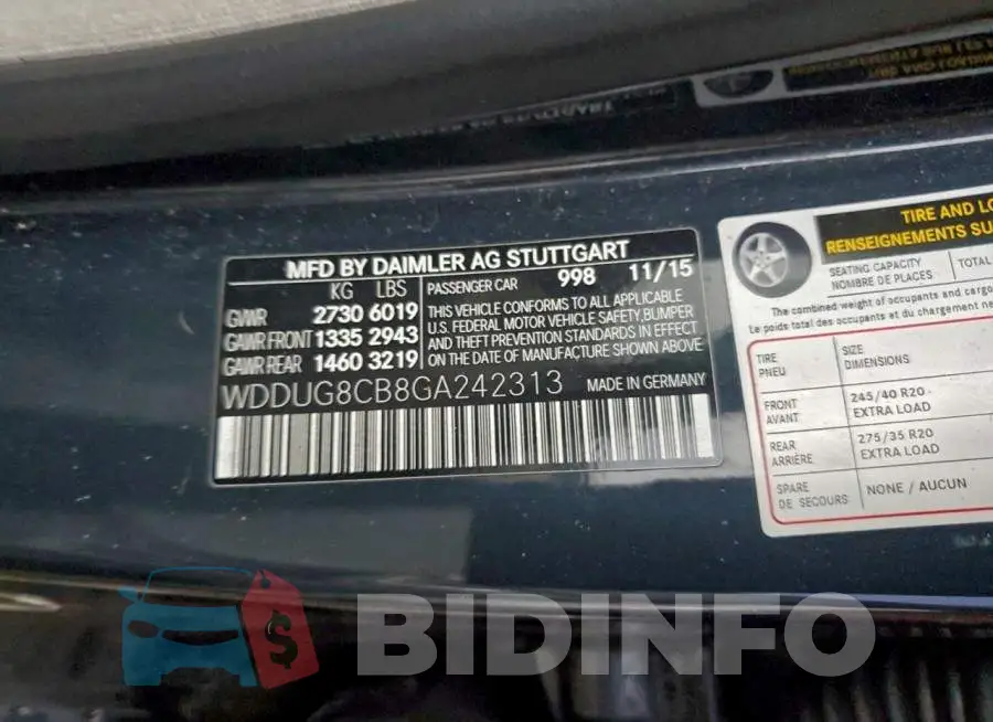 WDDUG8CB8GA242313 Photo# 12