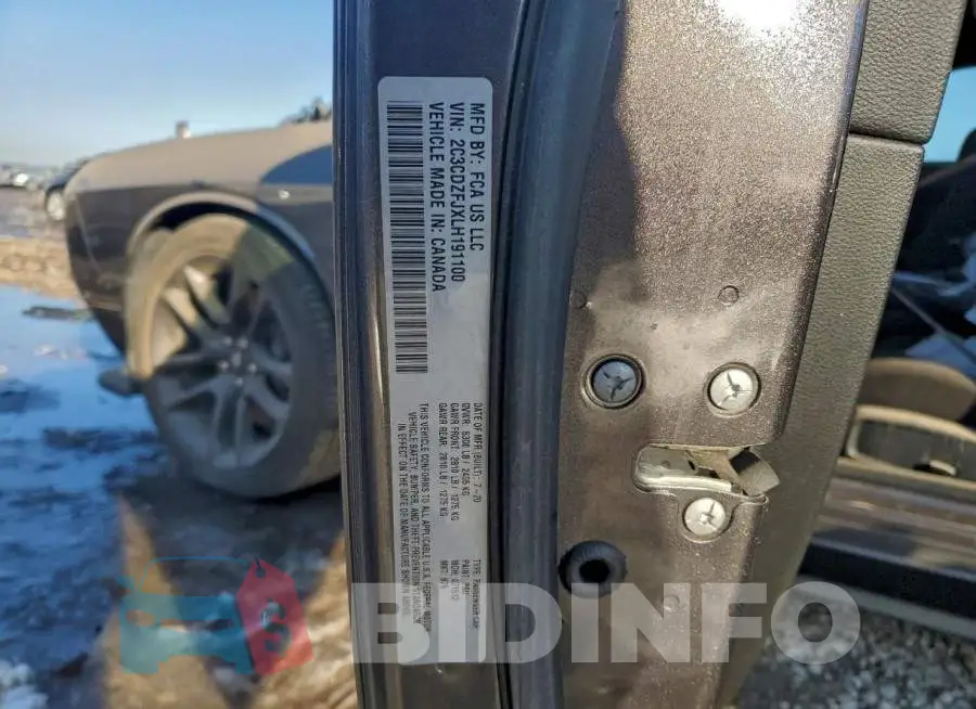 2C3CDZFJXLH191100 Photo# 12