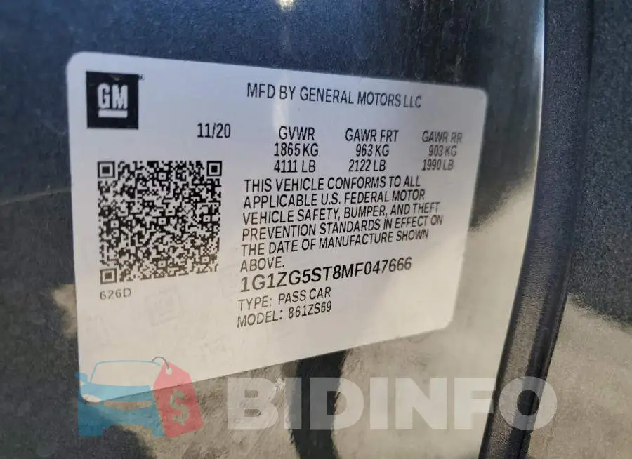1G1ZG5ST8MF047666 Photo# 13