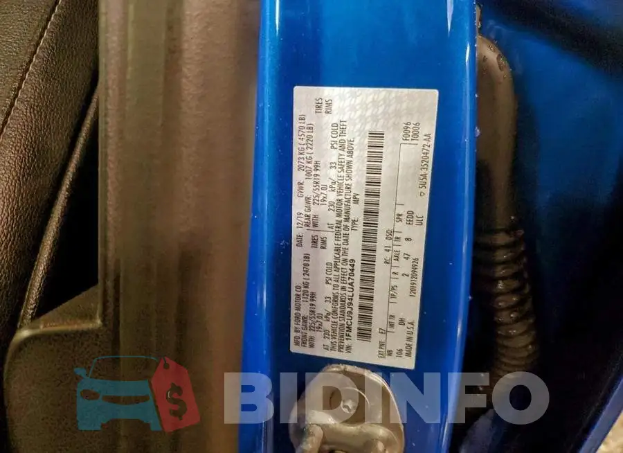 1FMCU9J94LUA70449 Photo# 12