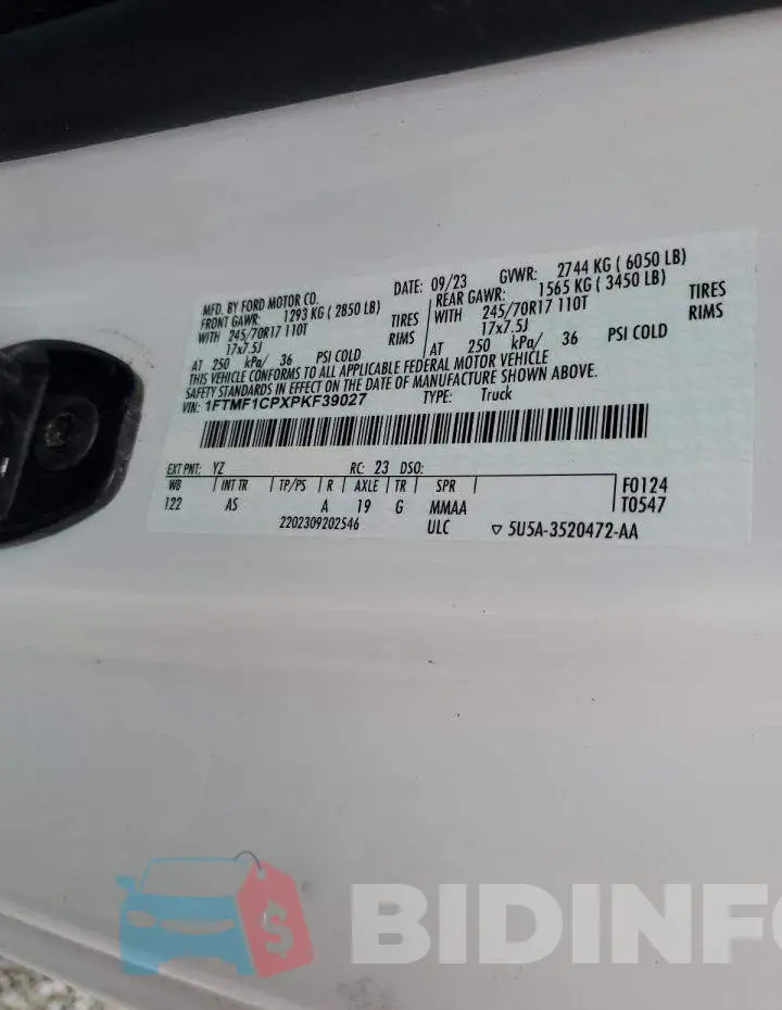 1FTMF1CPXPKF39027 Photo# 12