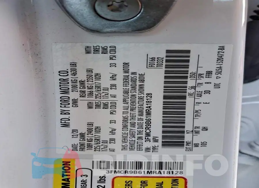 3FMCR9B61MRA18128 Photo# 13