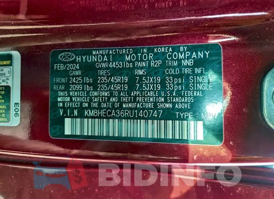 KM8HECA36RU140747 Photo# 14