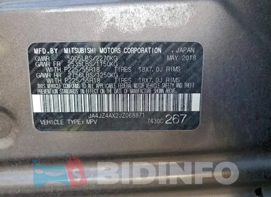 JA4JZ4AX2JZ068871 Photo# 14