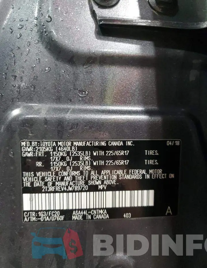 2T3RFREV4JW789720 Photo# 13
