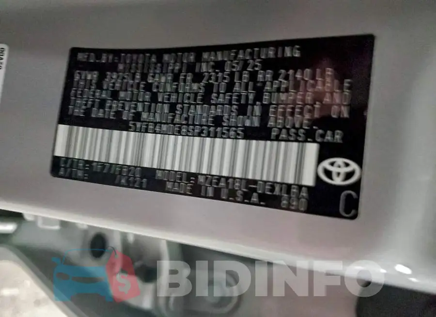 5YFB4MDE8SP311565 Photo# 12