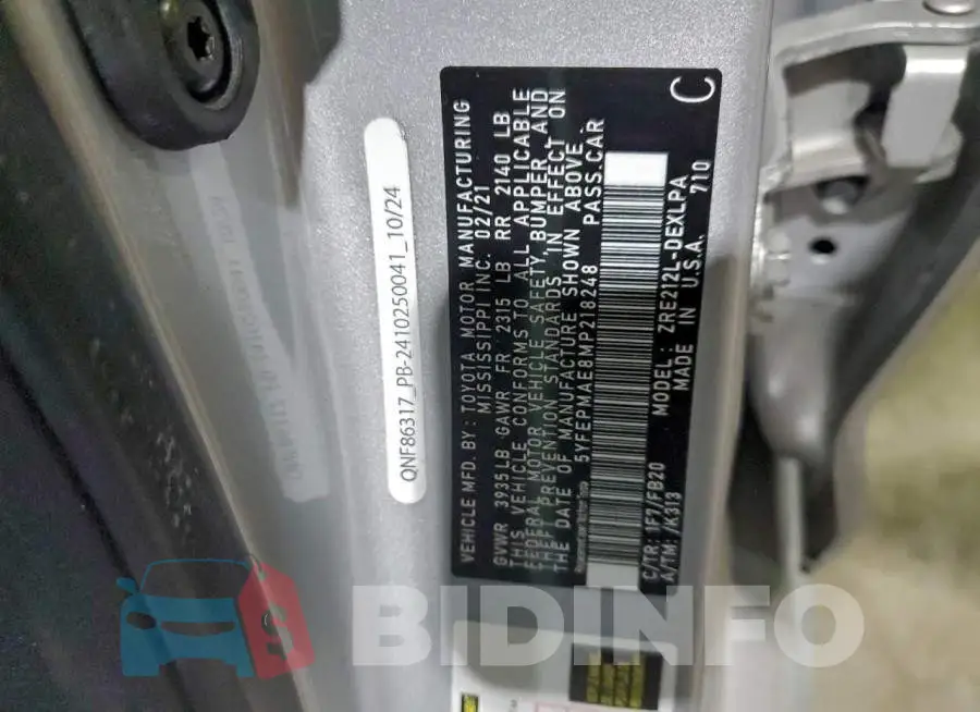 5YFEPMAE8MP218248 Photo# 12