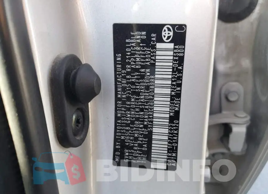 5YFS4RCE6LP018988 Photo# 12