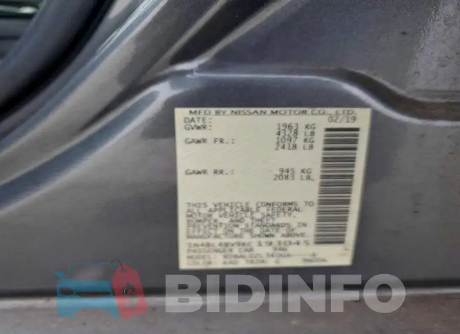 1N4BL4BV9KC193045 Photo# 12