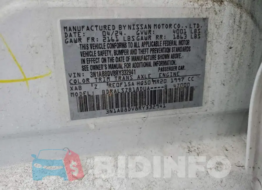 3N1AB8DV8RY332941 Photo# 12