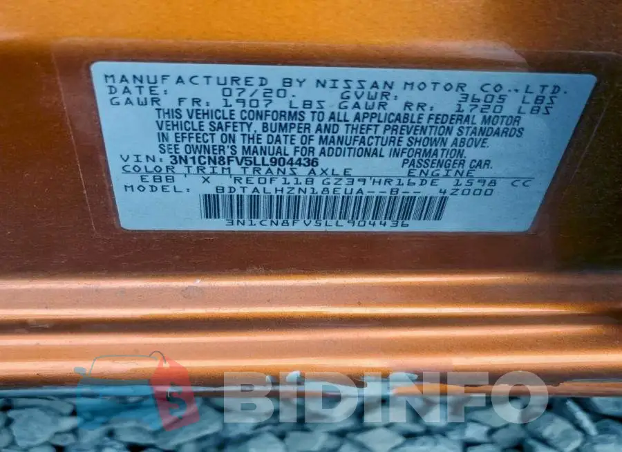 3N1CN8FV5LL904436 Photo# 12